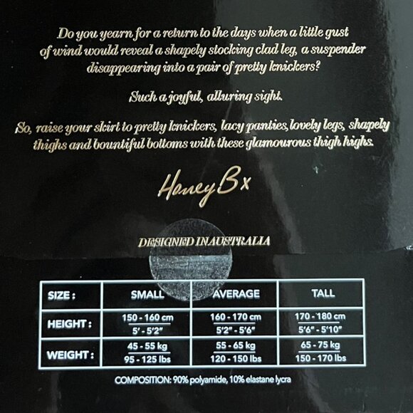 BNWT Honey Birdette Red Bowties Stockings - Picture 3 of 3